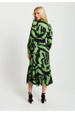 Liquorish Zebra Print Midi Dress With Front Slit -Liquosmi Store 0U8S8l0a 13813