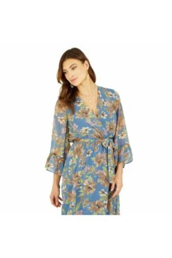Yumi Grey Floral Dip Hem Midi Dress 6 Yumi Grey Floral Dip Hem Midi Dress -Liquosmi Store 0oh2IHCK 13362