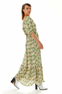 Liquorish Green Floral Maxi Dress With Cut Out Back 7 Liquorish Green Floral Maxi Dress With Cut Out Back -Liquosmi Store 9HxGoK0C 10805