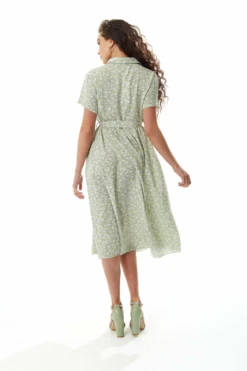 Liquorish Sage And Purple Floral Midi Dress -Liquosmi Store 9ZkeBVYj 10059