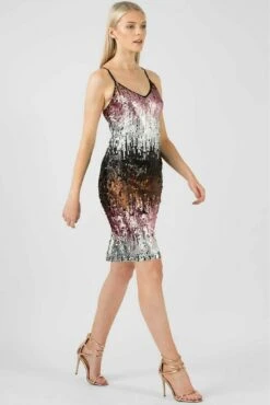 Aftershock London Ombre Sequin Midi Dress 9 Aftershock London Ombre Sequin Midi Dress -Liquosmi Store CQtDb55f 10487