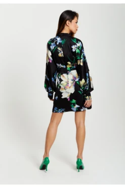 Liquorish Elegant Floral Print Mini Wrap Dress 9 Liquorish Elegant Floral Print Mini Wrap Dress -Liquosmi Store CsJVpac0 12864