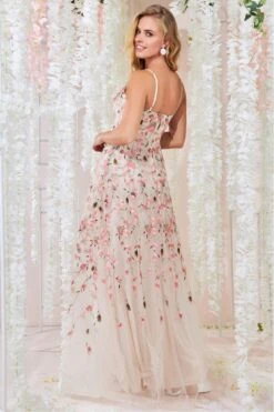 Goddiva Sleeveless Floral Mesh Maxi Dress - Ivory 7 Goddiva Sleeveless Floral Mesh Maxi Dress - Ivory -Liquosmi Store E7UmQlBY 14675