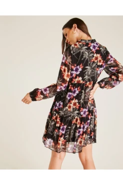 Dusty Pink Hawaii Print Smock Dress | Purple -Liquosmi Store NPVWnAdP 12052