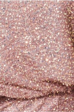 Goddiva Sequin Cowl Neck Midi Dress - Nude -Liquosmi Store OZayFiB5 13405