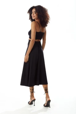 Liquorish Black Cami Dress With Cut Out Details -Liquosmi Store OjeM8Wst 15551