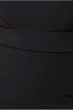 Goddiva Bandeau Scuba Midi Dress - Black -Liquosmi Store OrciLPd7 12180