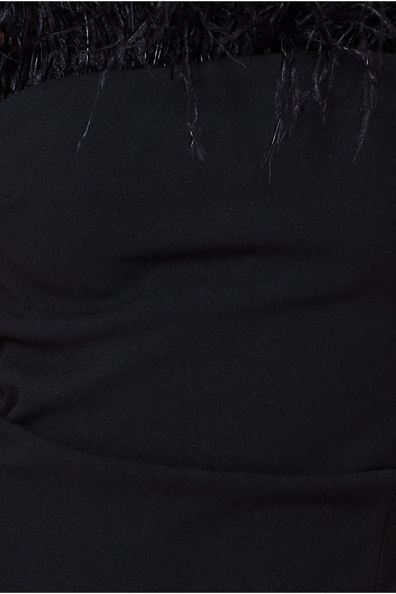 Goddiva Feather Boobtube Midi Dress - Black 5 Goddiva Feather Boobtube Midi Dress - Black - Image 5