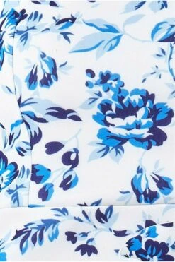 Goddiva Bow Bandeau Midi With Ruffles - Blue Print 7 Goddiva Bow Bandeau Midi With Ruffles - Blue Print -Liquosmi Store RJtIFqph 9920