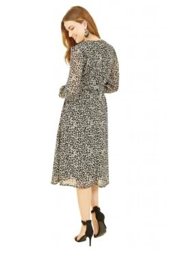 Yumi Black Leopard Long Sleeve Skater Dress -Liquosmi Store TQuB0dvR 14805