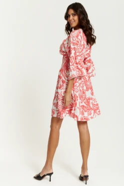 Hoxton Gal Oversized V Neck Detailed Floral Print Mini Dress 7 Hoxton Gal Oversized V Neck Detailed Floral Print Mini Dress -Liquosmi Store UOUhJ2YX 14907