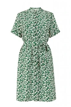 Yumi Green Ditsy Print Shirt Collar Dress -Liquosmi Store XRQi3BKy 13950