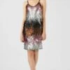 Aftershock London Ombre Sequin Midi Dress