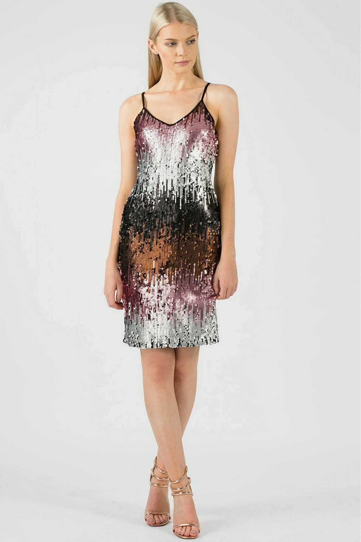 Aftershock London Ombre Sequin Midi Dress 1 Aftershock London Ombre Sequin Midi Dress