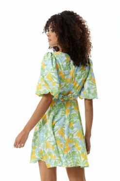 Liquorish Yellow Floral Summer Dress With Tie Waist -Liquosmi Store fWWxGFh6 10460