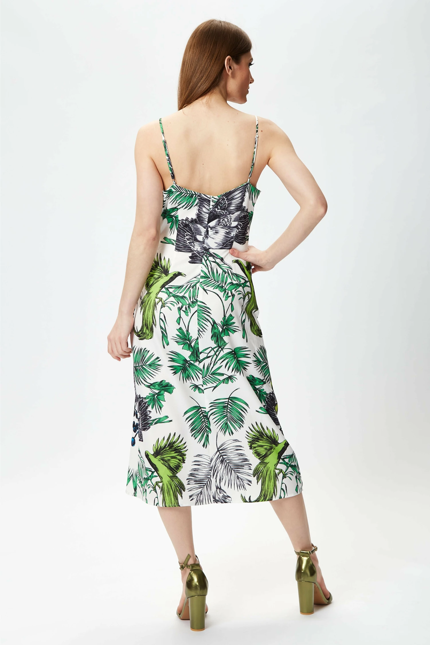 Liquorish Bird And Floral Print Midi Wrap Dress 4 Liquorish Bird And Floral Print Midi Wrap Dress - Image 4