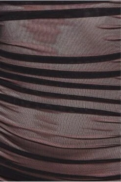 Goddiva Naked Ruched Bodycon Midi Dress - Black -Liquosmi Store j4LkMFaT 11474