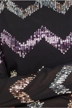 Goddiva Sequin Zig Zag Shift Mini Dress - Black 9 Goddiva Sequin Zig Zag Shift Mini Dress - Black -Liquosmi Store ogRcbN1e 13734