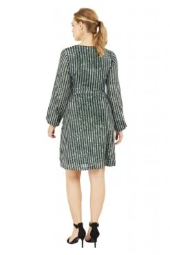 Yumi Green And Silver Stripe Sequin Wrap Dress 5 Yumi Green And Silver Stripe Sequin Wrap Dress -Liquosmi Store vUxmIITJ 14478