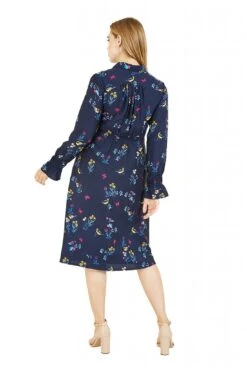 Yumi Recycled Navy Bird Print Shirt Dress -Liquosmi Store vhhfPXhZ 14474