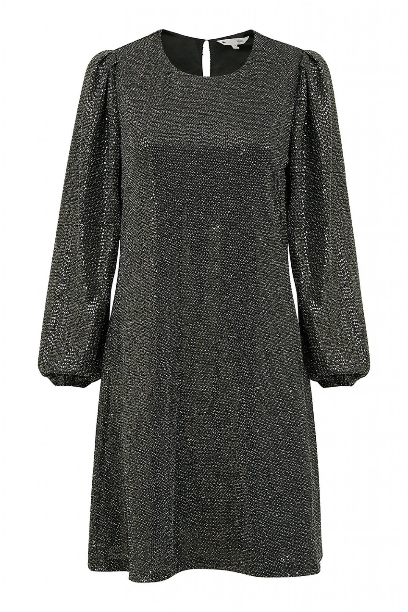 Yumi Black Sequin Long Sleeve Tunic Dress 4 Yumi Black Sequin Long Sleeve Tunic Dress - Image 4