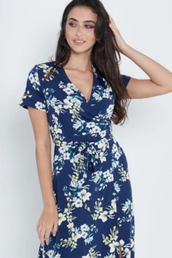 Lilura London Wrap Front Maxi Dress In Navy Blue Floral 8 Lilura London Wrap Front Maxi Dress In Navy Blue Floral -Liquosmi Store vxkmwy33 15699