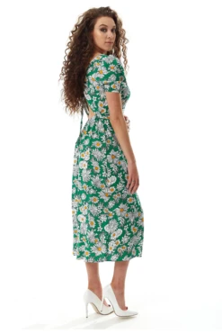 Liquorish Floral Print Midi Dress Wit Cut Out Back -Liquosmi Store wiFfmPD6 15554