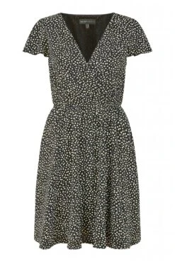 Mela London Black Ditsy Daisy Print Skater Dress -Liquosmi Store ycn3U0sv 14779